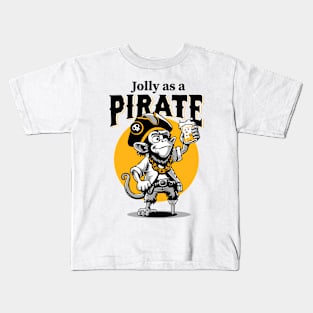 Jolly as a Pirate Kids T-Shirt